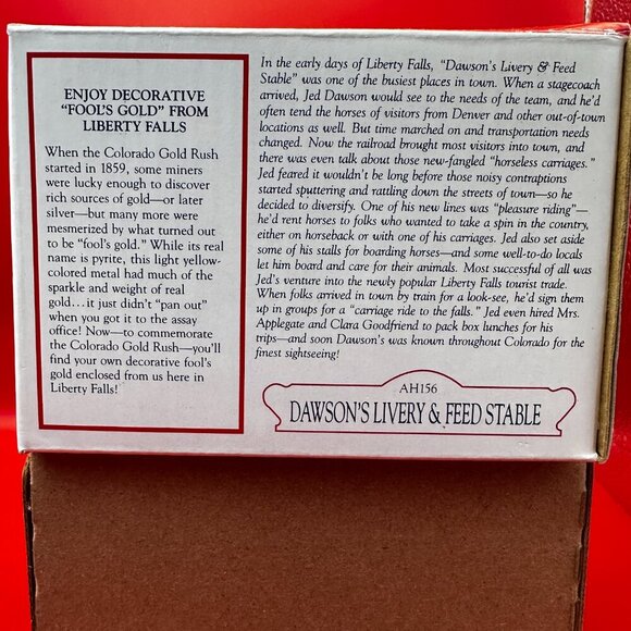 DAWSON'S LIVERY & FEED STABLE, LIBERY FALLS COLLECTION # AH 156 - Picture 10 of 13